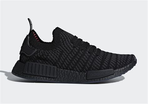 adidas nmd r1 stlt primeknit triple black|adidas nmd primeknit men's.